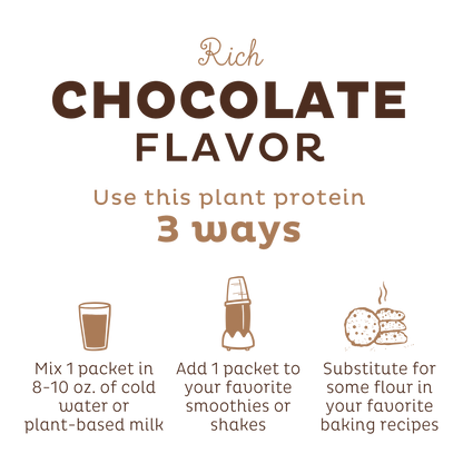 KOS Organic Plant Protein, Chocolate, 12 Count
