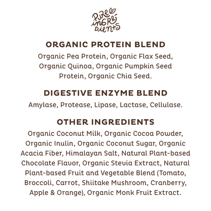 KOS Organic Plant Protein, Chocolate, 12 Count