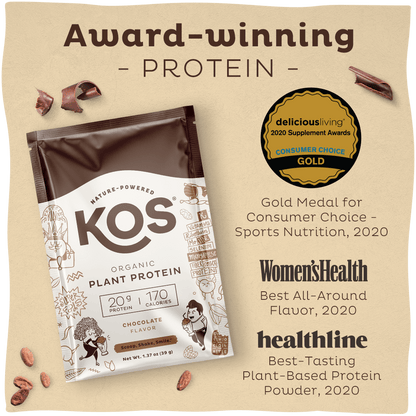 Organic Plant Protein, Chocolate, Single Serving