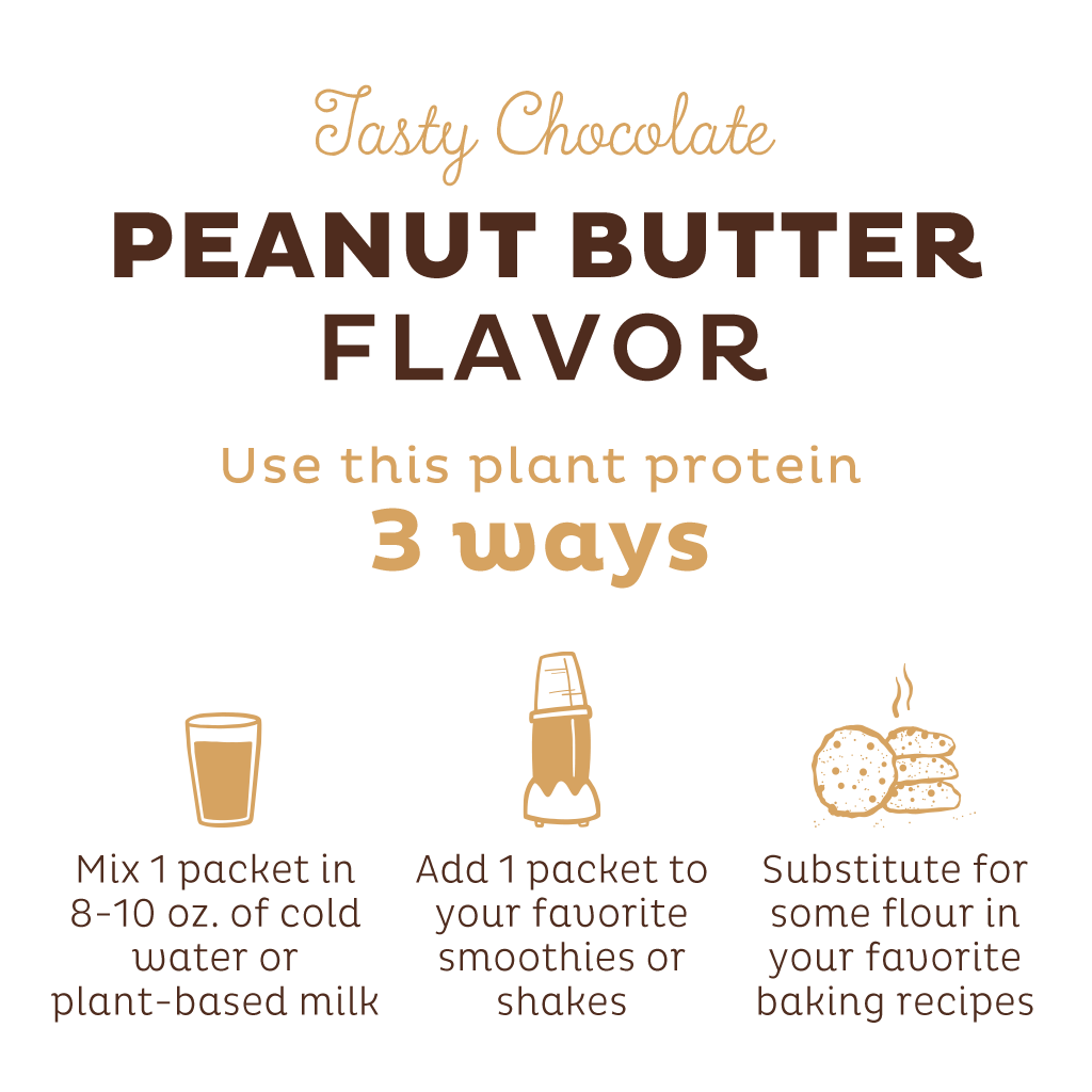 Organic Plant Protein, Chocolate Peanut Butter, Single Serving