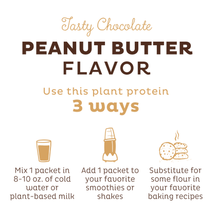 Organic Plant Protein, Chocolate Peanut Butter, Single Serving