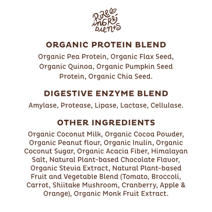 Organic Plant Protein, Chocolate Peanut Butter, Single Serving