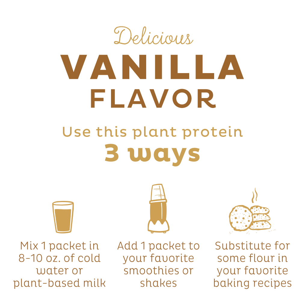 KOS Organic Plant Protein, Vanilla, 12 Count