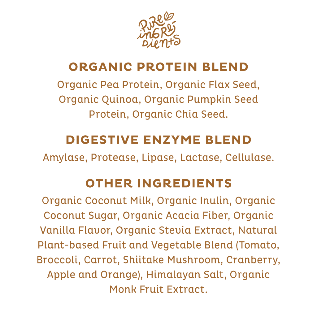 Organic Plant Protein, Strawberries & Cream, Single Serving