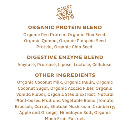 Organic Plant Protein, Strawberries & Cream, Single Serving