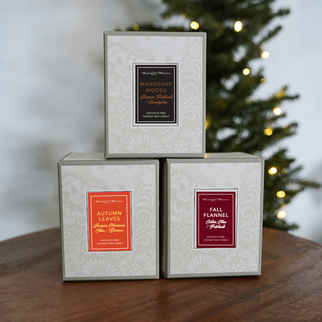 Mahogany Woods Natural Candle 8oz Kaia Collection - Vegan America