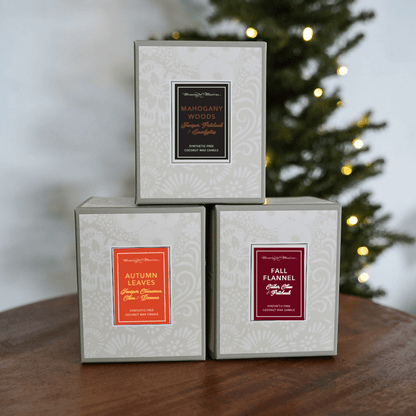 Fall Flannel Natural Candle 8oz Kaia Collection - Vegan America