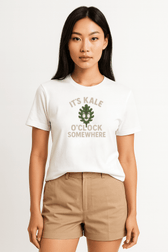 Funny Vegan Premium Tshirt - It's Kale O'clock (Light Colors) - Vegan America