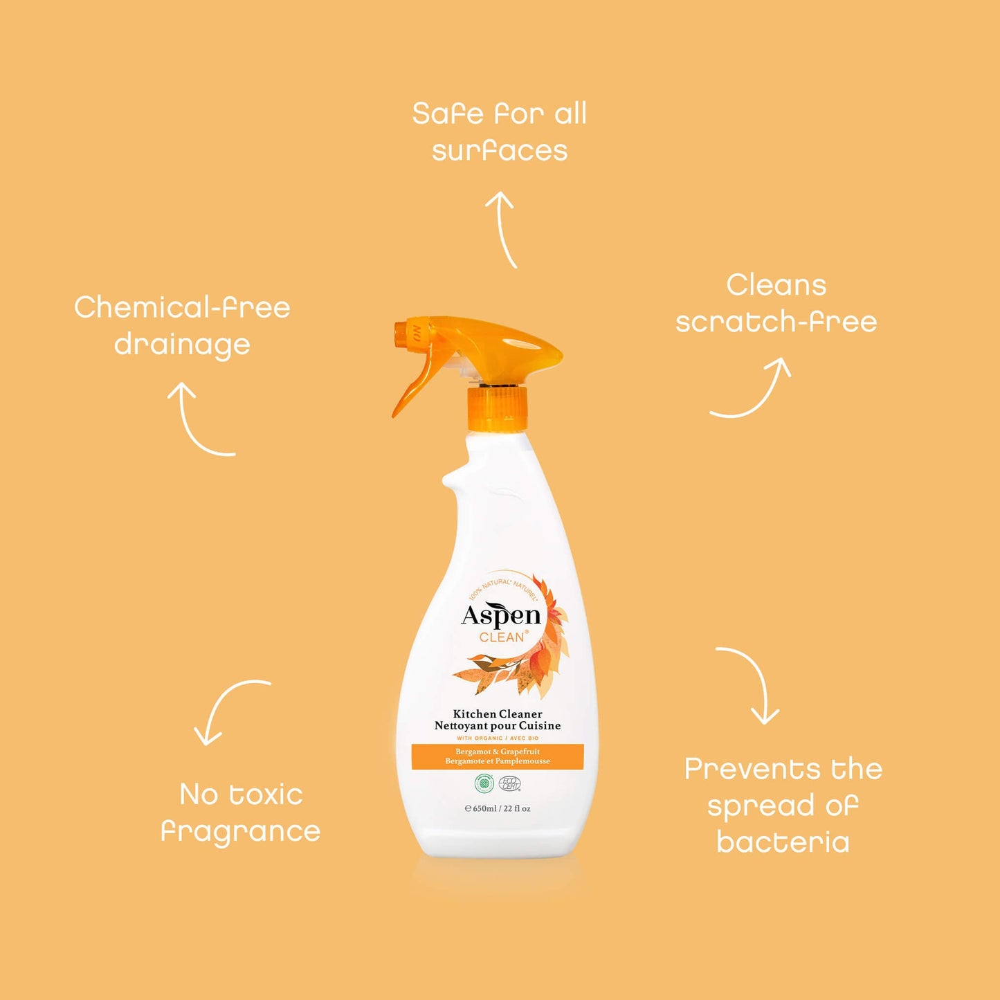 AspenClean Kitchen Cleaner - Natural