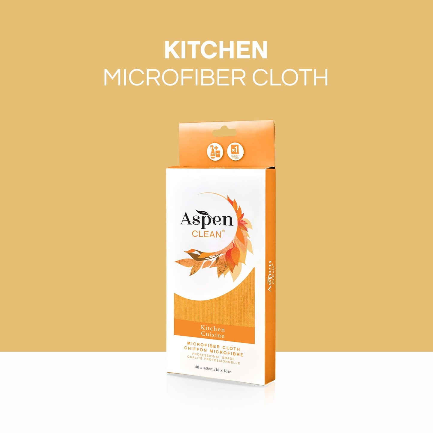 AspenClean Kitchen Cleaning Microfiber Cloth