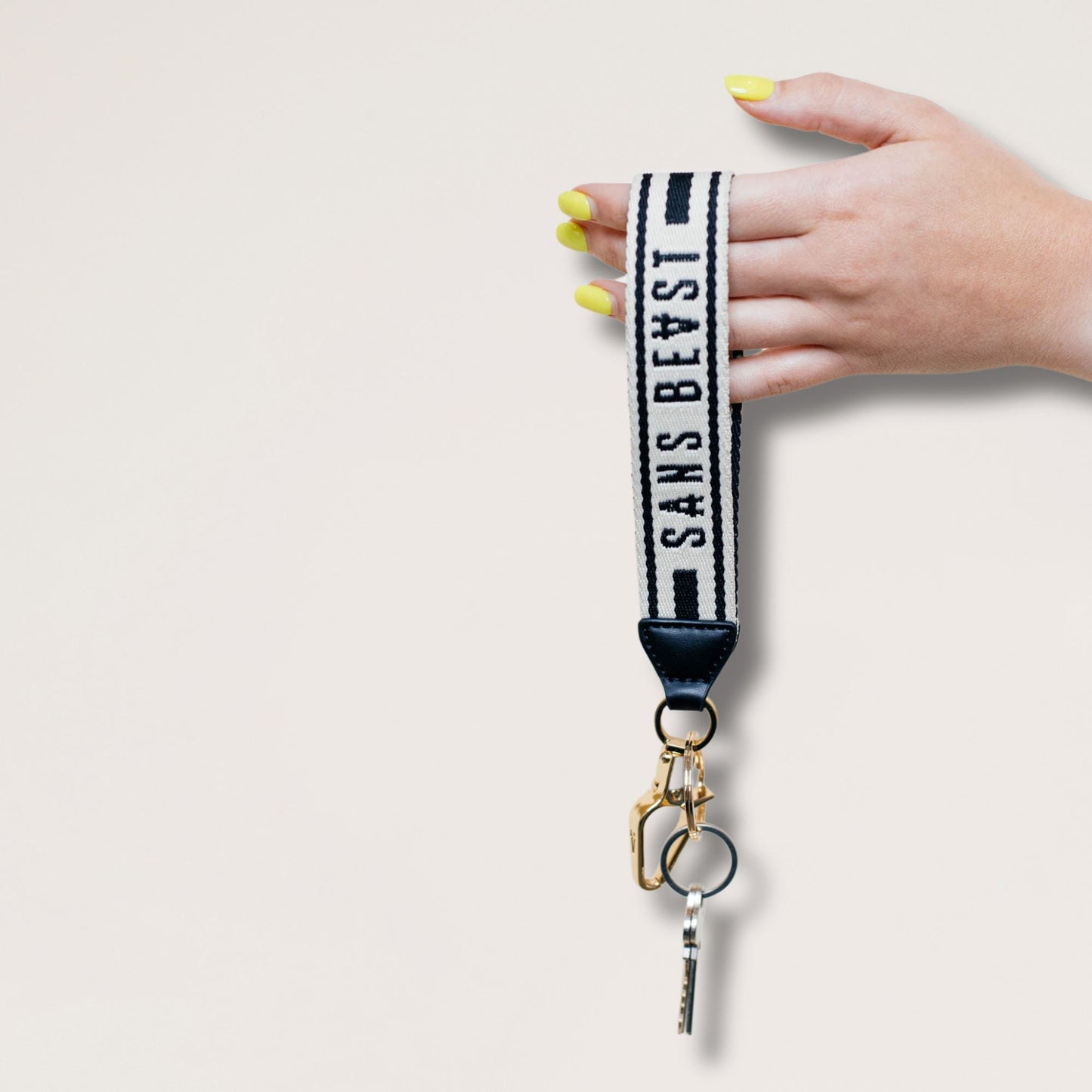 Laneway Wristlet - Licorice + Gold