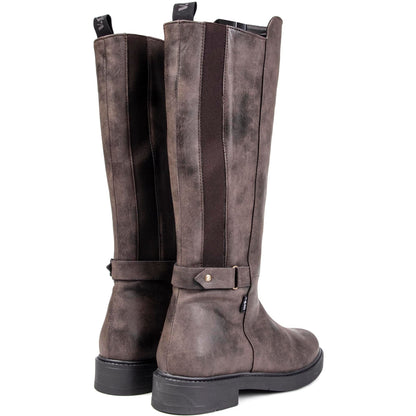 Leaf Knee High Boots - Vegan America