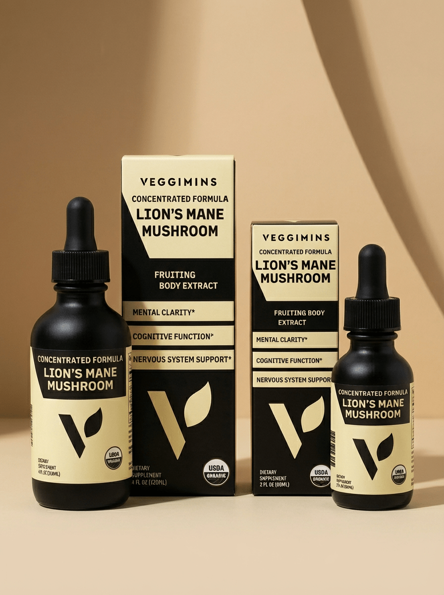 Organic Lion's Mane Mushroom, 2oz - Vegan America
