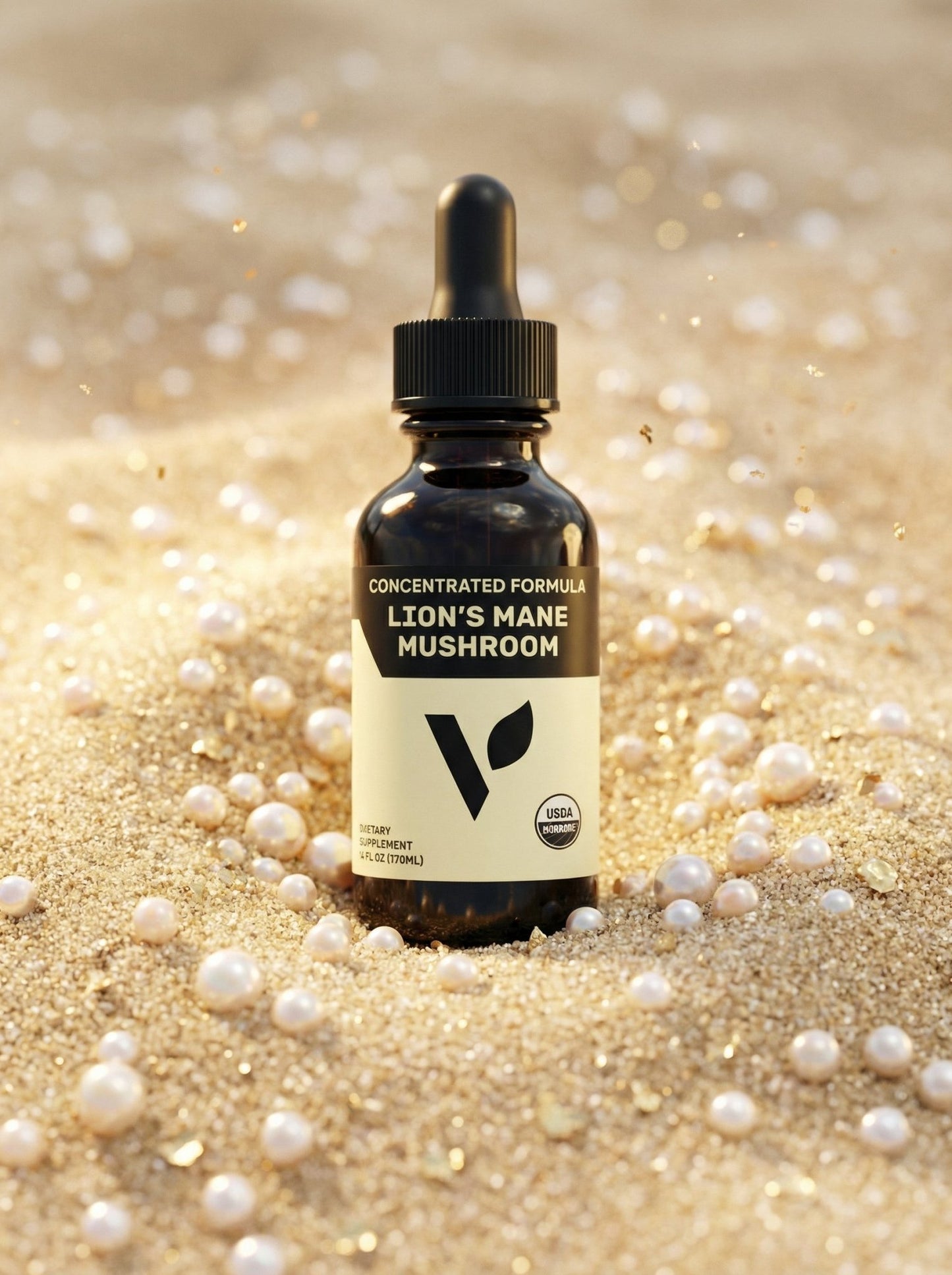 Organic Lion's Mane Mushroom, 2oz - Vegan America