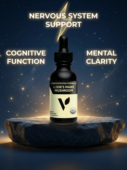 Organic Lion's Mane Mushroom, 2oz - Vegan America