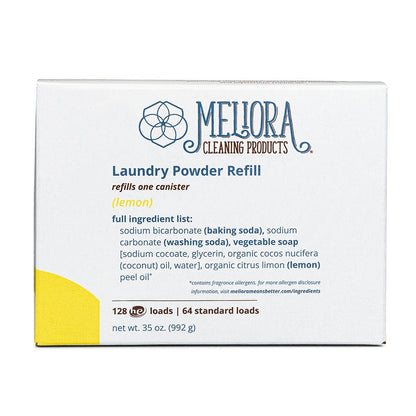 Laundry Powder Detergent - 128 HE (64 Standard) Loads - Refill