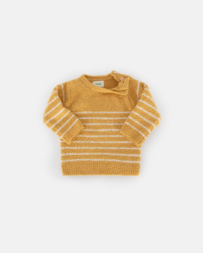 Long Sleeve Top Striped - Fuzzy