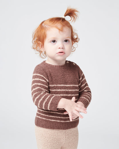 Long Sleeve Top Striped - Fuzzy