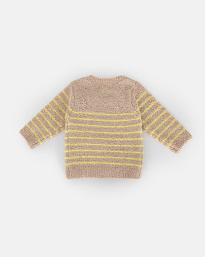 Long Sleeve Top Striped - Fuzzy