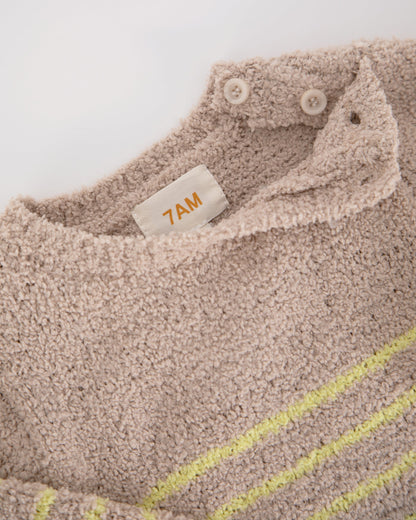 Long Sleeve Top Striped - Fuzzy