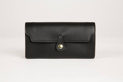 Lavāda Signature Crossbody Wallet Clutch in Black - Vegan America
