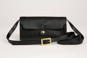 Lavāda Signature Crossbody Wallet Clutch in Black - Vegan America