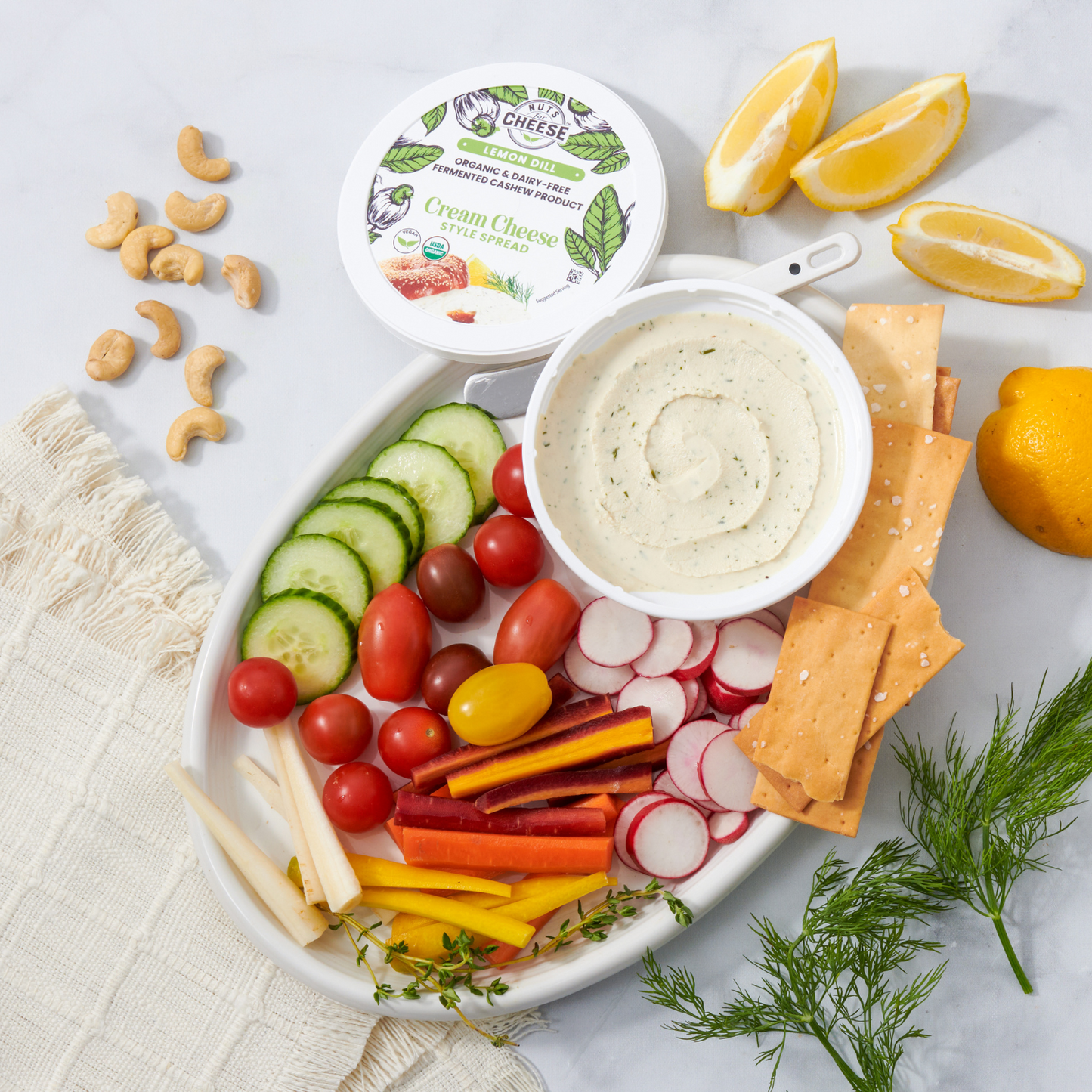 Lemon Dill Cream Cheese Style Spread