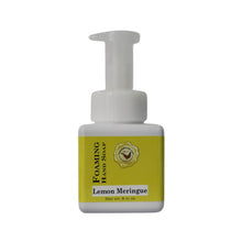 Lemon Meringue Foaming Hand Soap in a white bottle with a yellow label