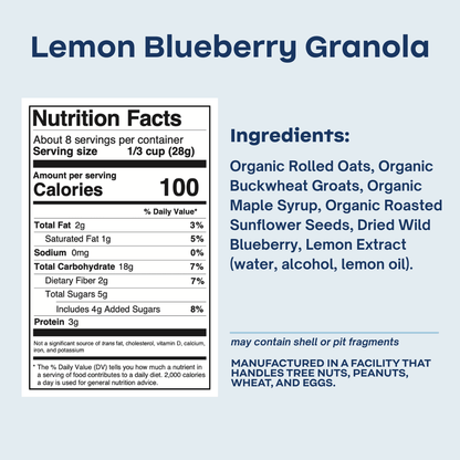 Blueberry Lemon Granola - Vegan America