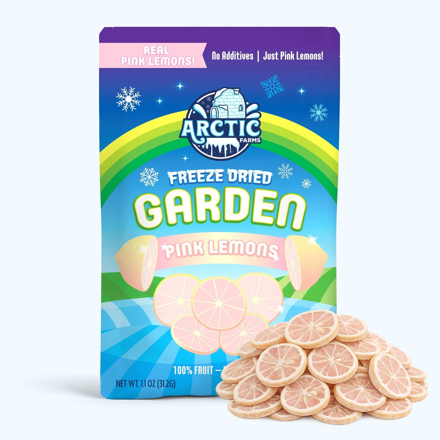 Freeze Dried Pink Lemon Slices - Vegan America
