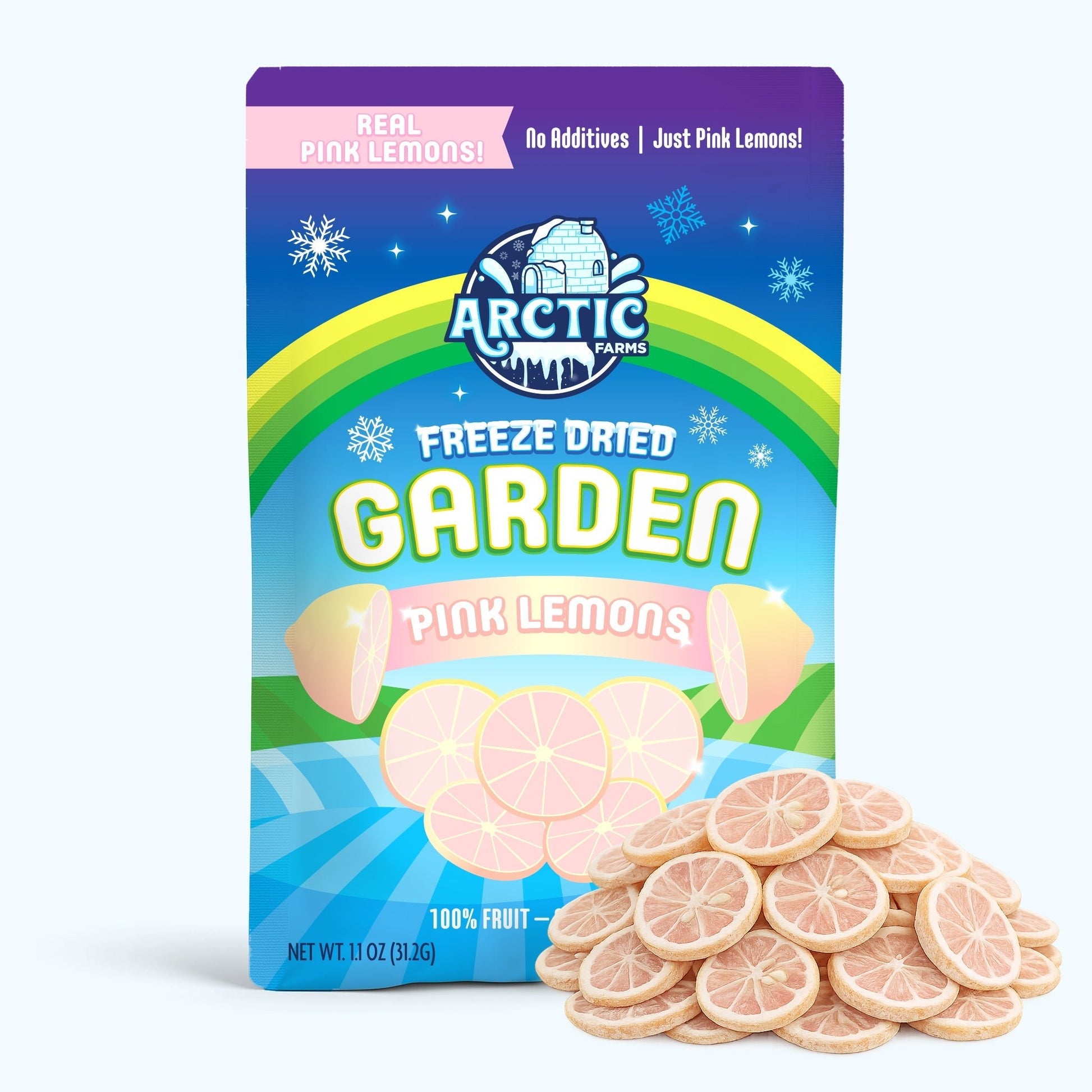 Freeze Dried Pink Lemon Slices - Vegan America