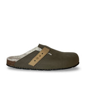 Vegan Winter Clogs with Cotton Lining Levu Green - Vegan America