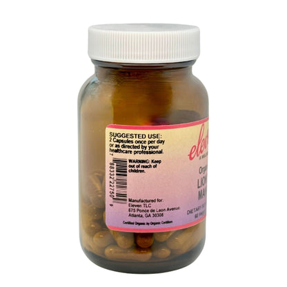 Lion's Mane Organic Mushroom Capsules | 60 Capsules - Vegan America