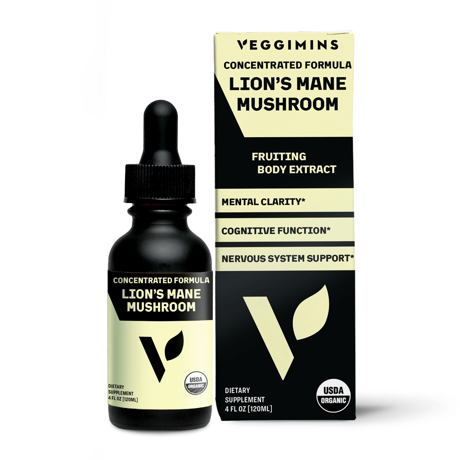 Veggimins Organic Lion's Mane Mushroom, 4oz - Vegan America