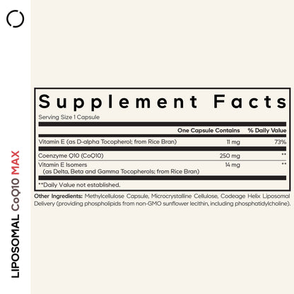 Liposomal CoQ10 Max Capsules