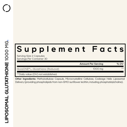 Liposomal Glutathione 1000 mg - Vegan America