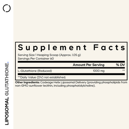 Liposomal Glutathione 1000 mg Powder