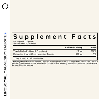 Liposomal Magnesium Taurate+