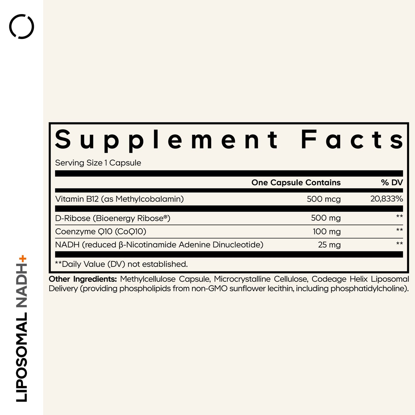 Liposomal NADH+ - Vegan America