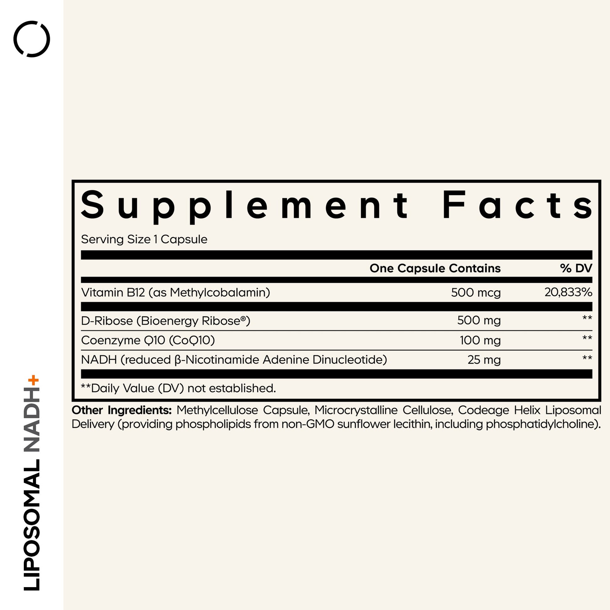 Liposomal NADH+ - Vegan America