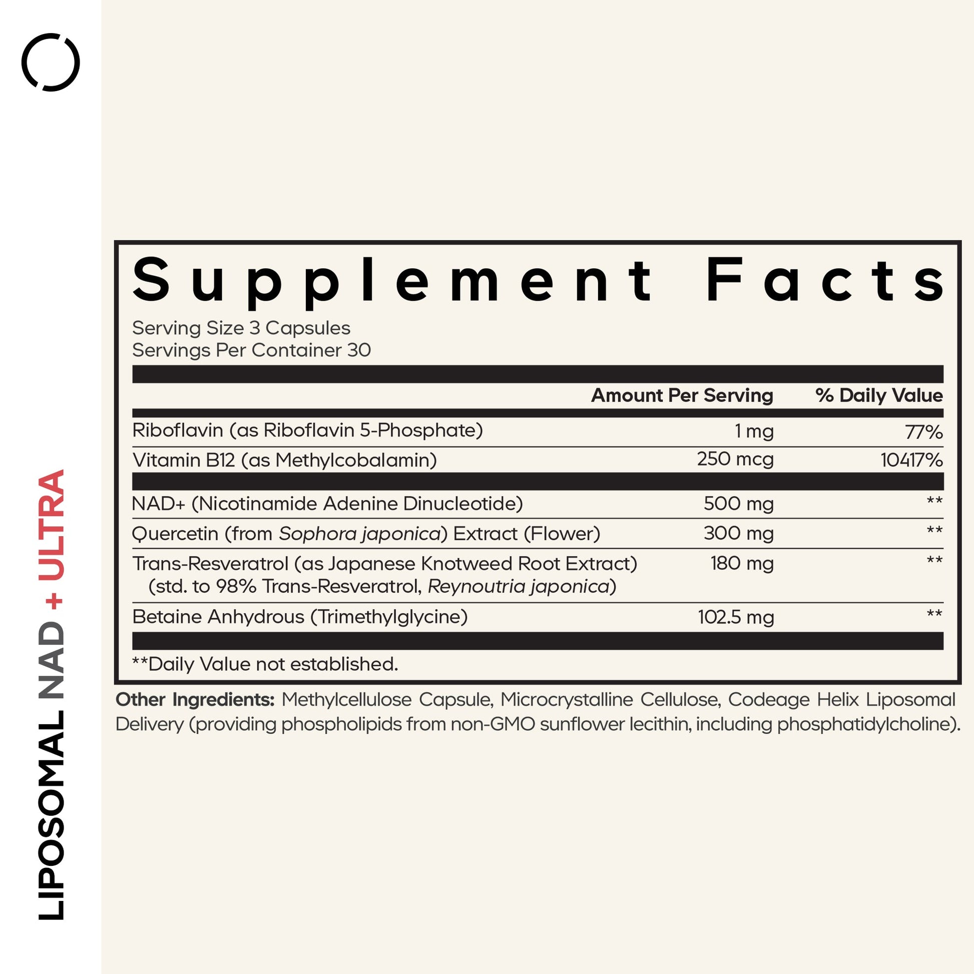 Liposomal NAD+ Ultra Capsules - Vegan America