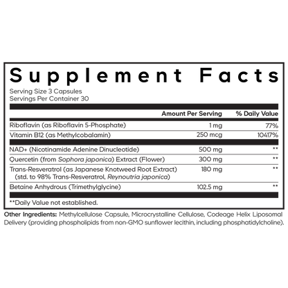 Liposomal NAD+ Ultra Capsules