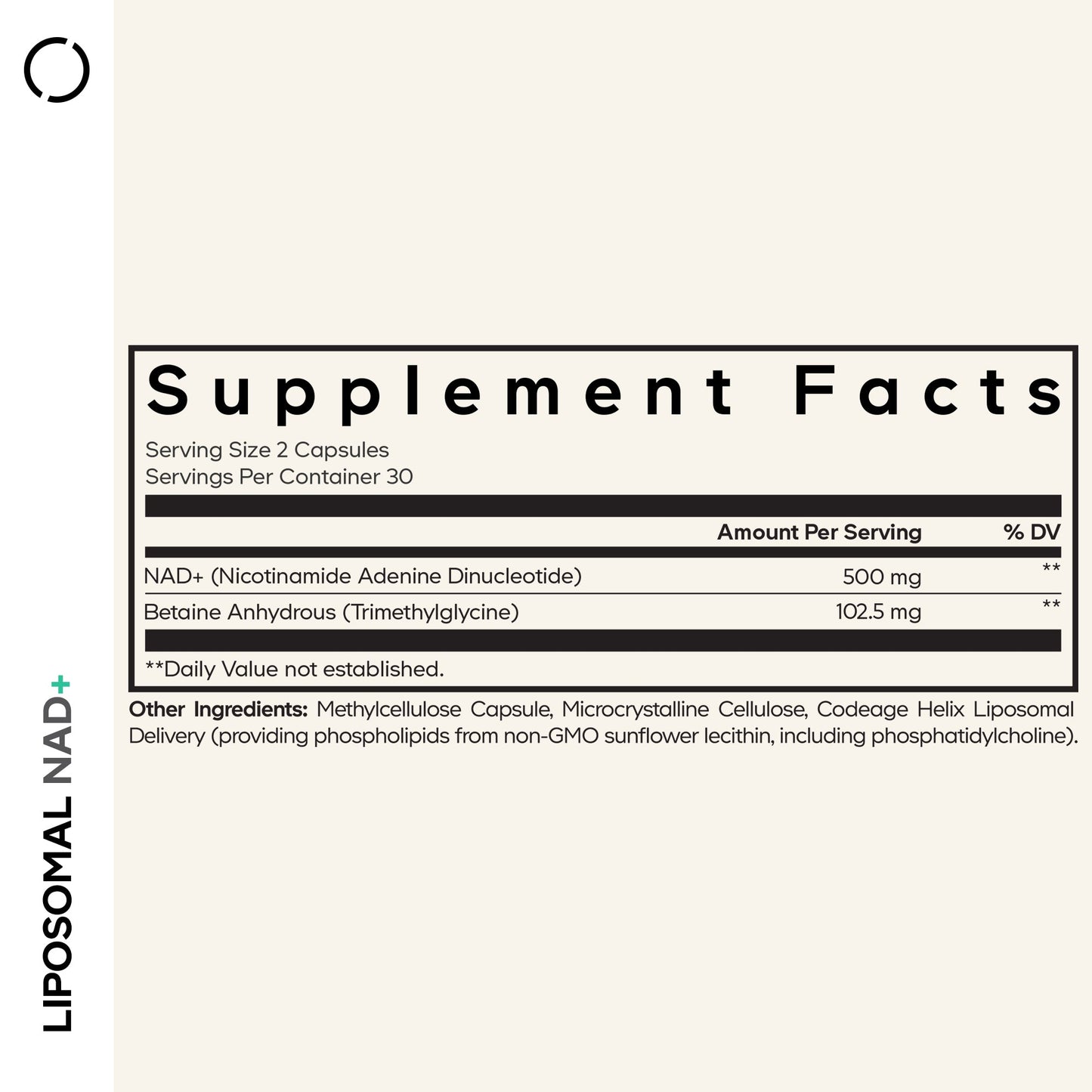 Liposomal NAD+ Capsules