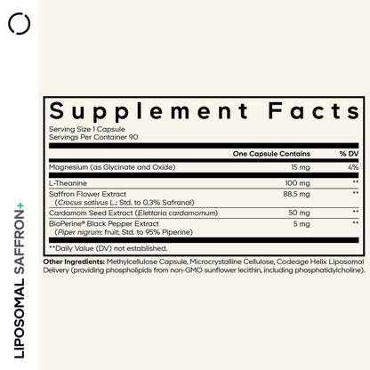 Liposomal Saffron+ - Vegan America