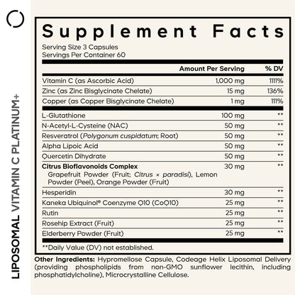 Liposomal Vitamin C+ Platinum