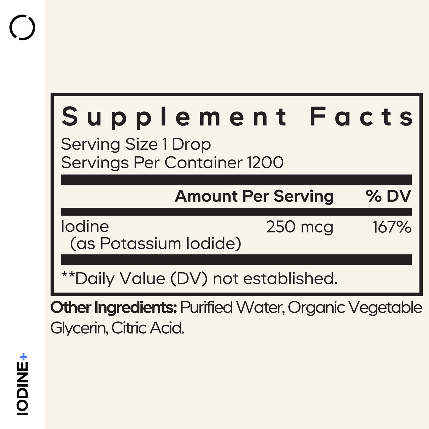 Liquid Iodine + USDA Certified Organic
