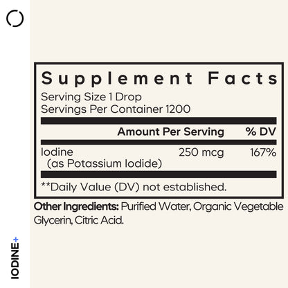 Liquid Iodine + USDA Certified Organic