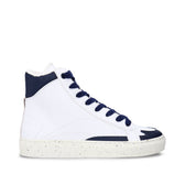 Piñatex® & AppleSkin® Vegan High-Top Sneakers London Blue - Vegan America