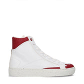 Piñatex® & AppleSkin® Vegan High-Top Sneakers London Red - Vegan America