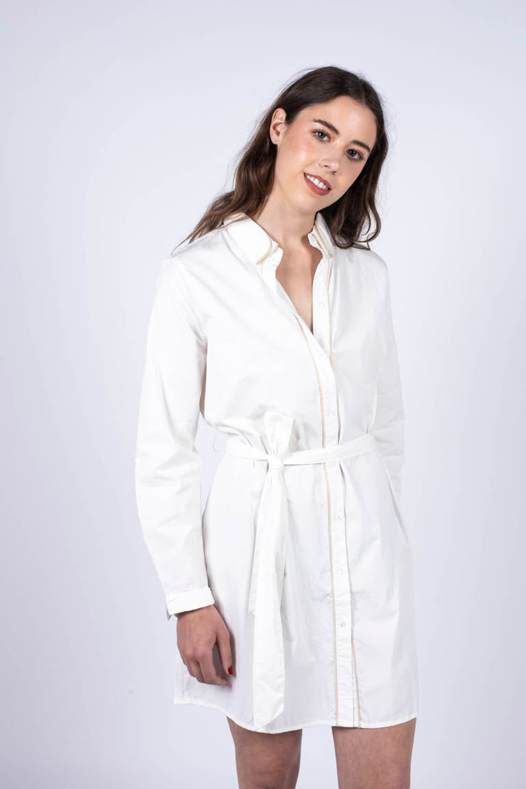 Robe Chemise Avika White
